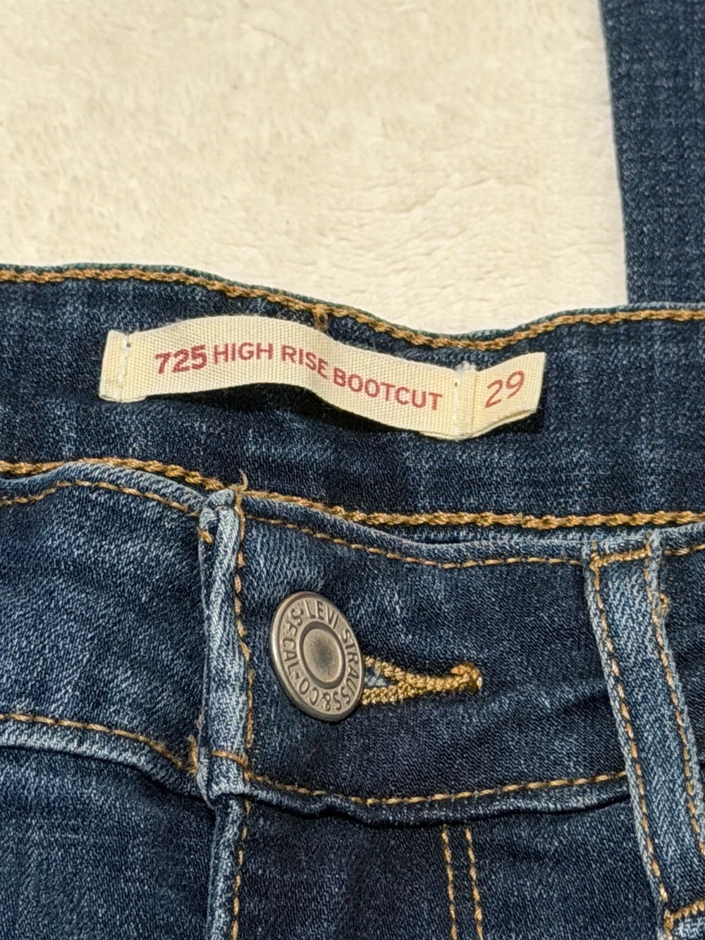 Levi's Dark Blue High Rise Bootcut Jeans